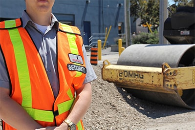 Tone-Gar security professional ensuring safety at a commercial site in Ontario